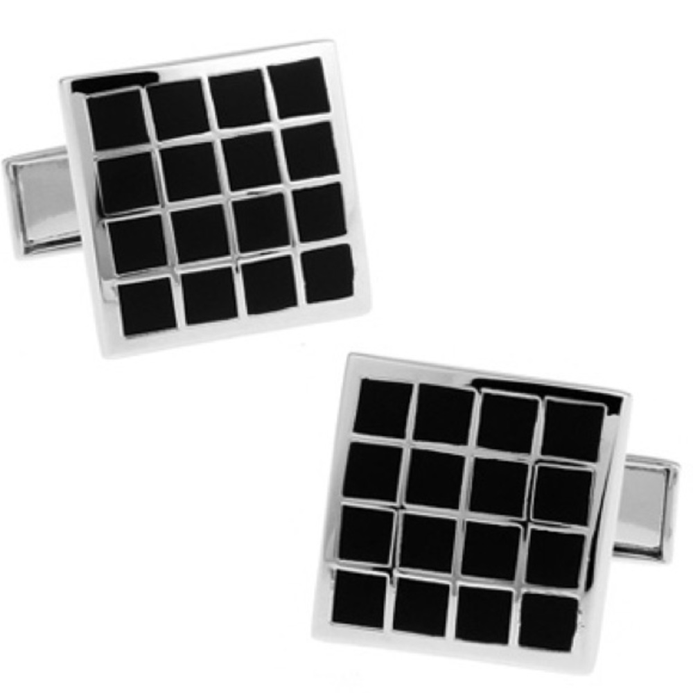 Black Squares Cufflinks